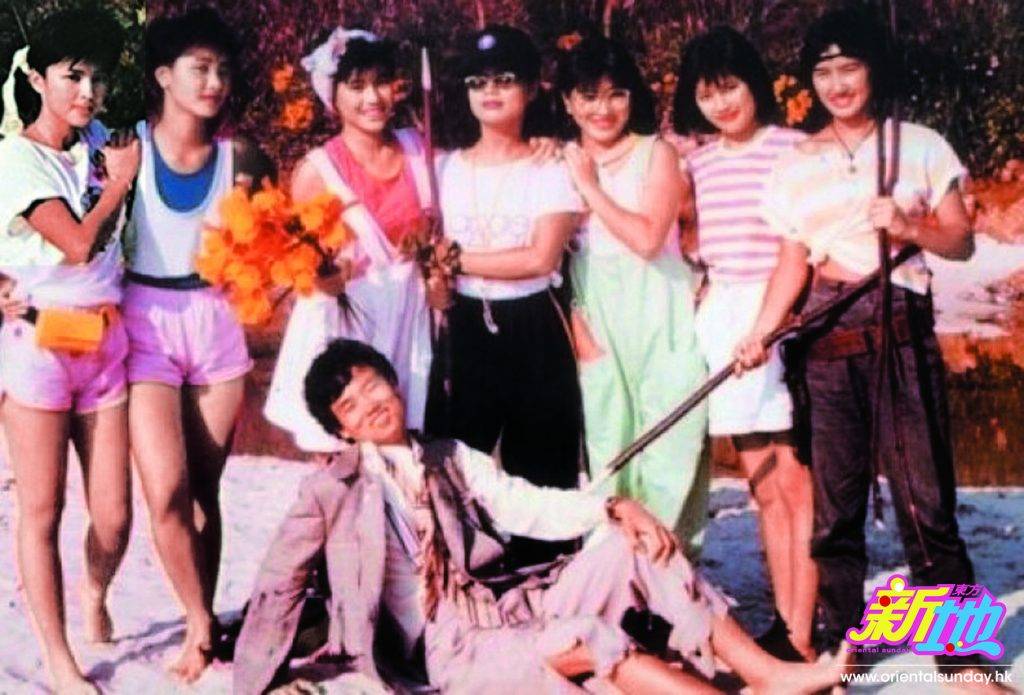 陳加玲 「開心少女組」成員左起有羅明珠、羅美薇、袁潔瑩、李麗蕊、陳加玲、李麗珍、柏安妮。