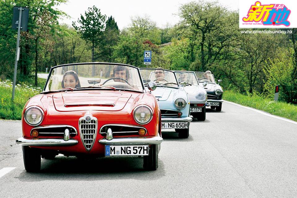 李佳芯 成隊Alfa Romeo老爺車車隊，就如皇帝出巡一樣，陣容強大，連當地人都覺得好奇。