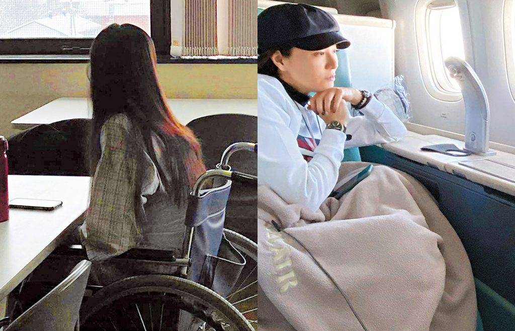  日本留醫兩星期後，因為肺功能減弱未能坐飛機，阿滕入住當地酒店休養多一個多星期，之後更要坐輪椅上機返港再接受治療。
