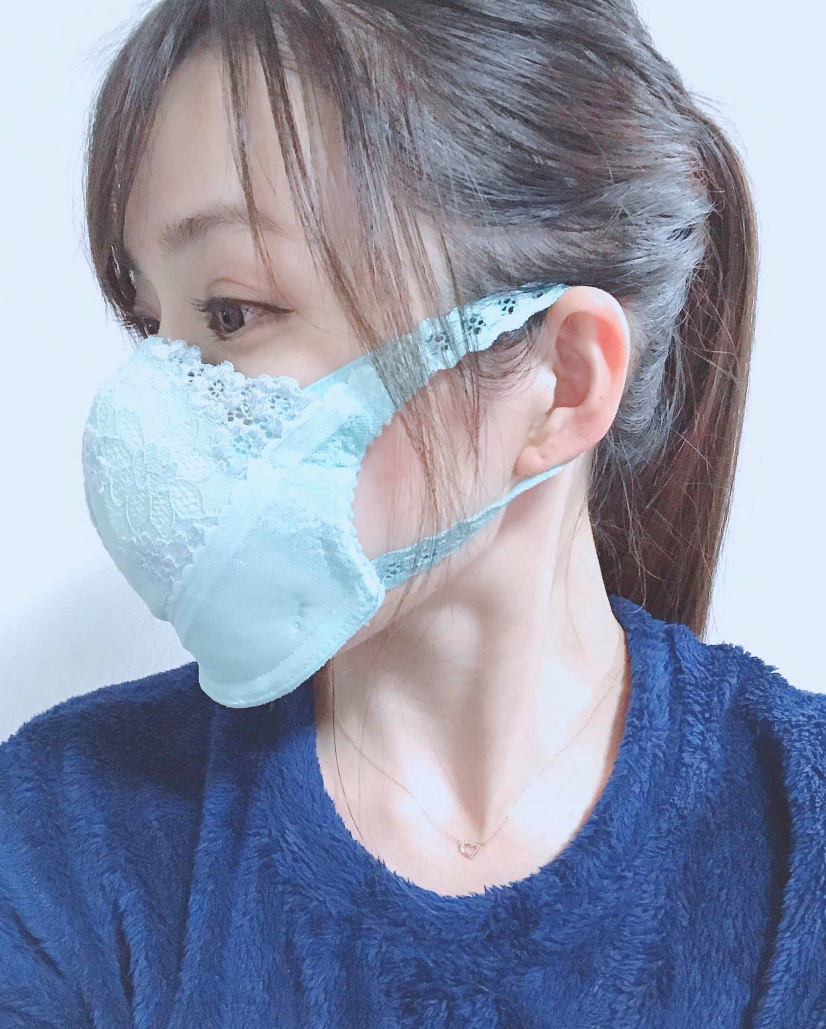  胸圍變口罩！日本大眼美女 DIY 胸圍口罩成功出位 H Cup囡囡爆笑跟機
