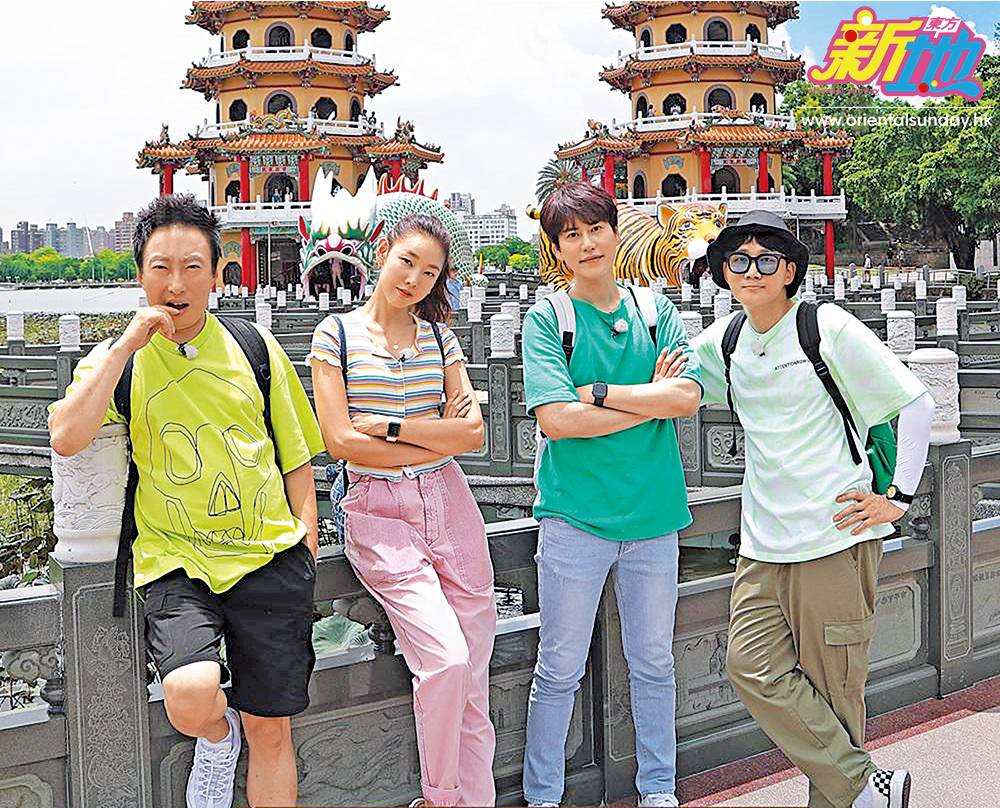由圭賢 (右二 ) 等人主持的《更窮遊豪華團》由去年六月播映至今，曾到訪過台灣、泰國、俄羅斯等地。