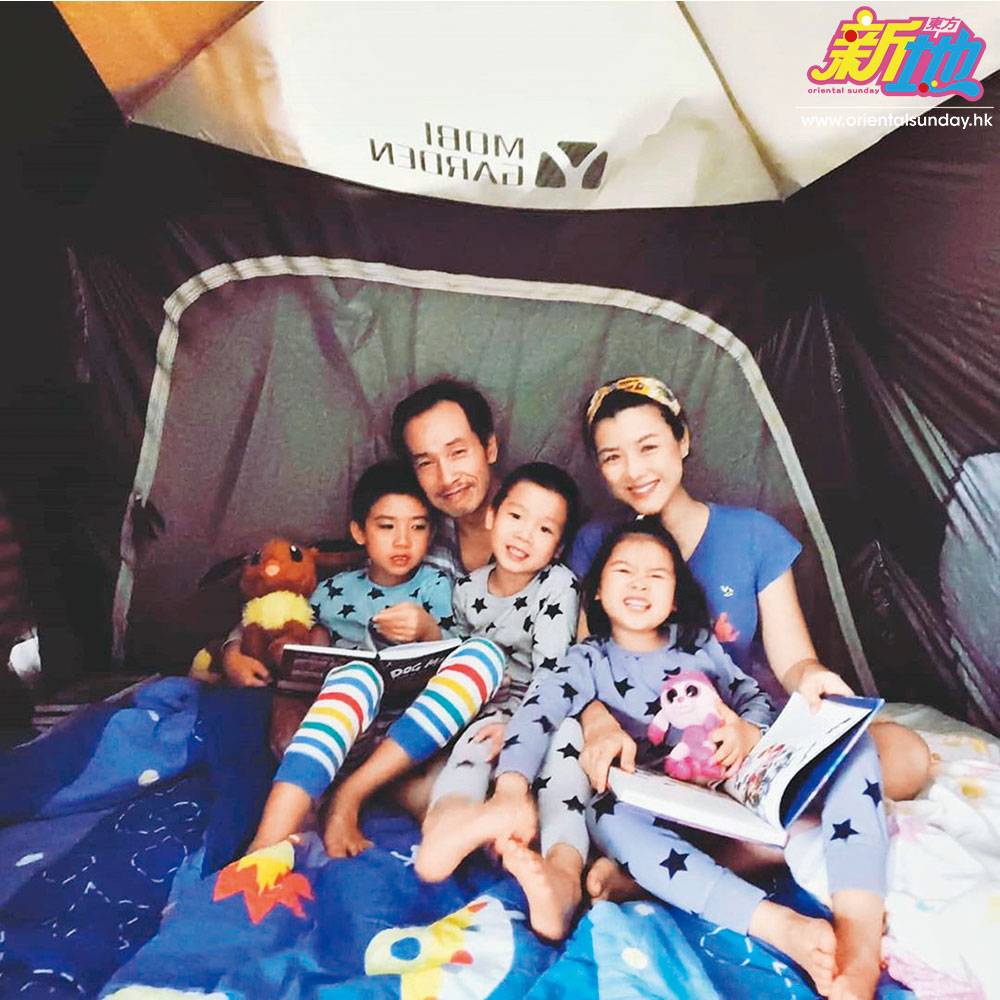  陳豪非常享受天倫樂，疫情期間他與陳茵媺安排了不同的親子活動，包括在家中扮露營及行山野外捉蟲。