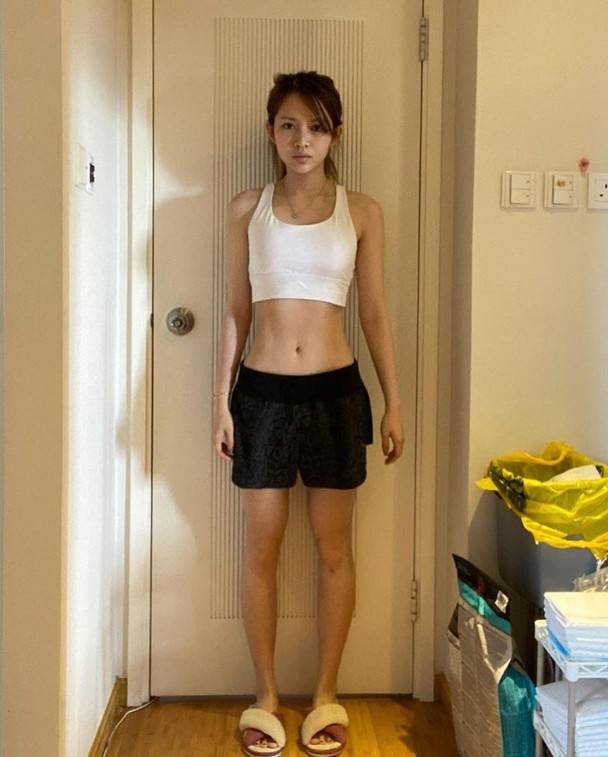 香港小姐 經過努力節食，每餐計算卡路里後變成現今體重95磅，仲練出馬甲線。