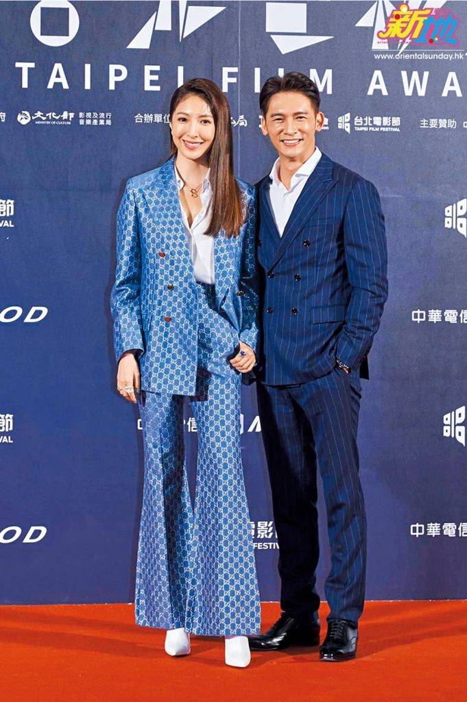  楊謹華與其代表作 《敗犬女王》 中的 「學長」 溫昇豪，日前在台北電影獎上一同擔任頒獎嘉賓，她笑指這是兩人相隔十年再度合體。