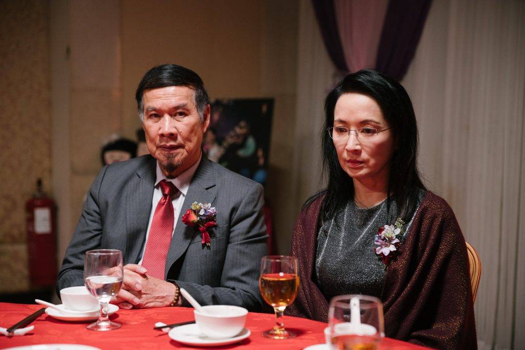 香港愛情故事 在兒子的婚宴上，龔慈恩與白彪明顯貌合神離。