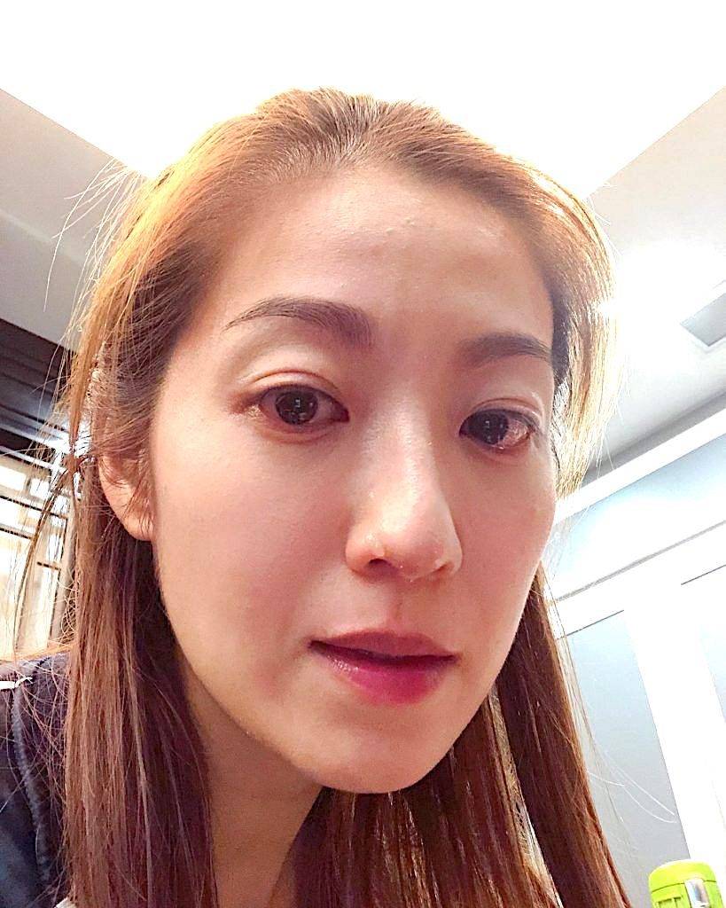 陳自瑤 YoYo凌晨在網上分享感受，說自己亦看到「淚崩」，並上載一張流着大滴眼淚的照片。