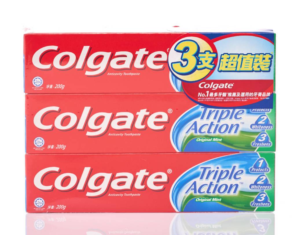 牙膏 在萬寧買這款3盒裝$30，平均$10盒。