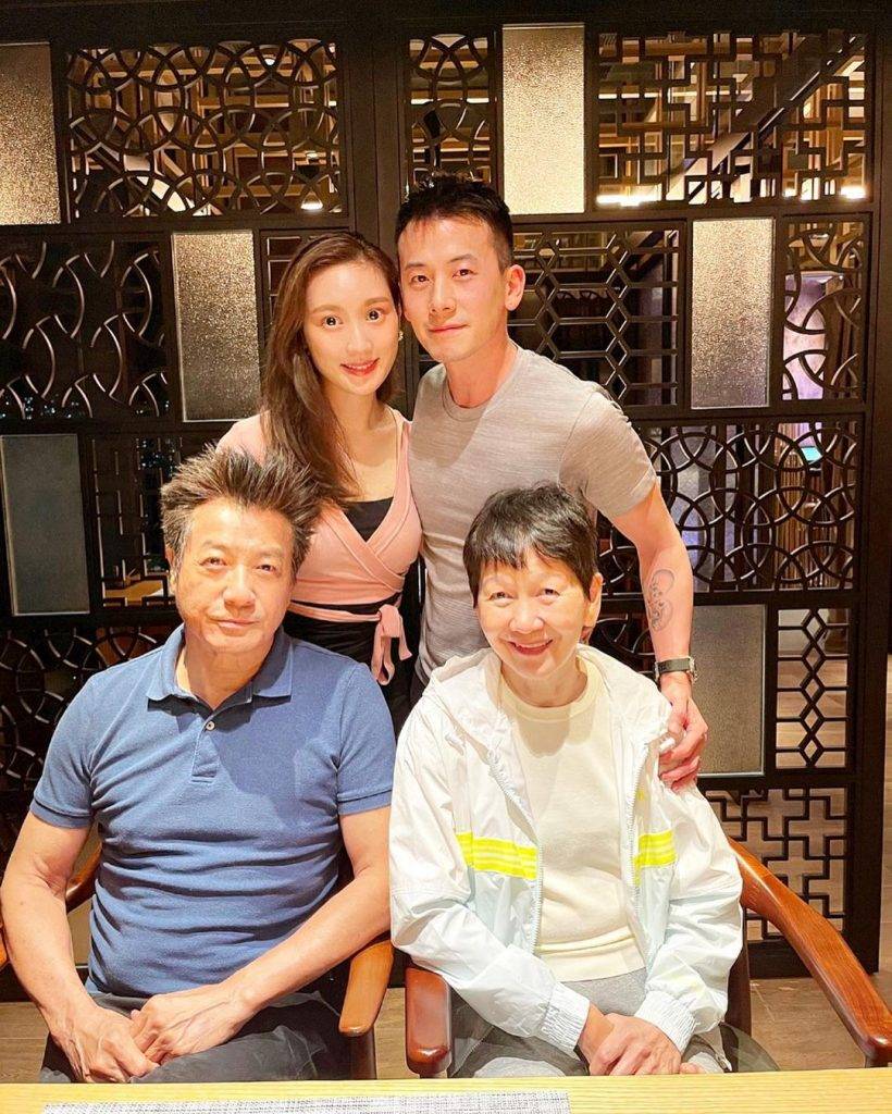 陳宇琛日前與其父母及太太林佑蔚一同慶祝他的42歲生日。