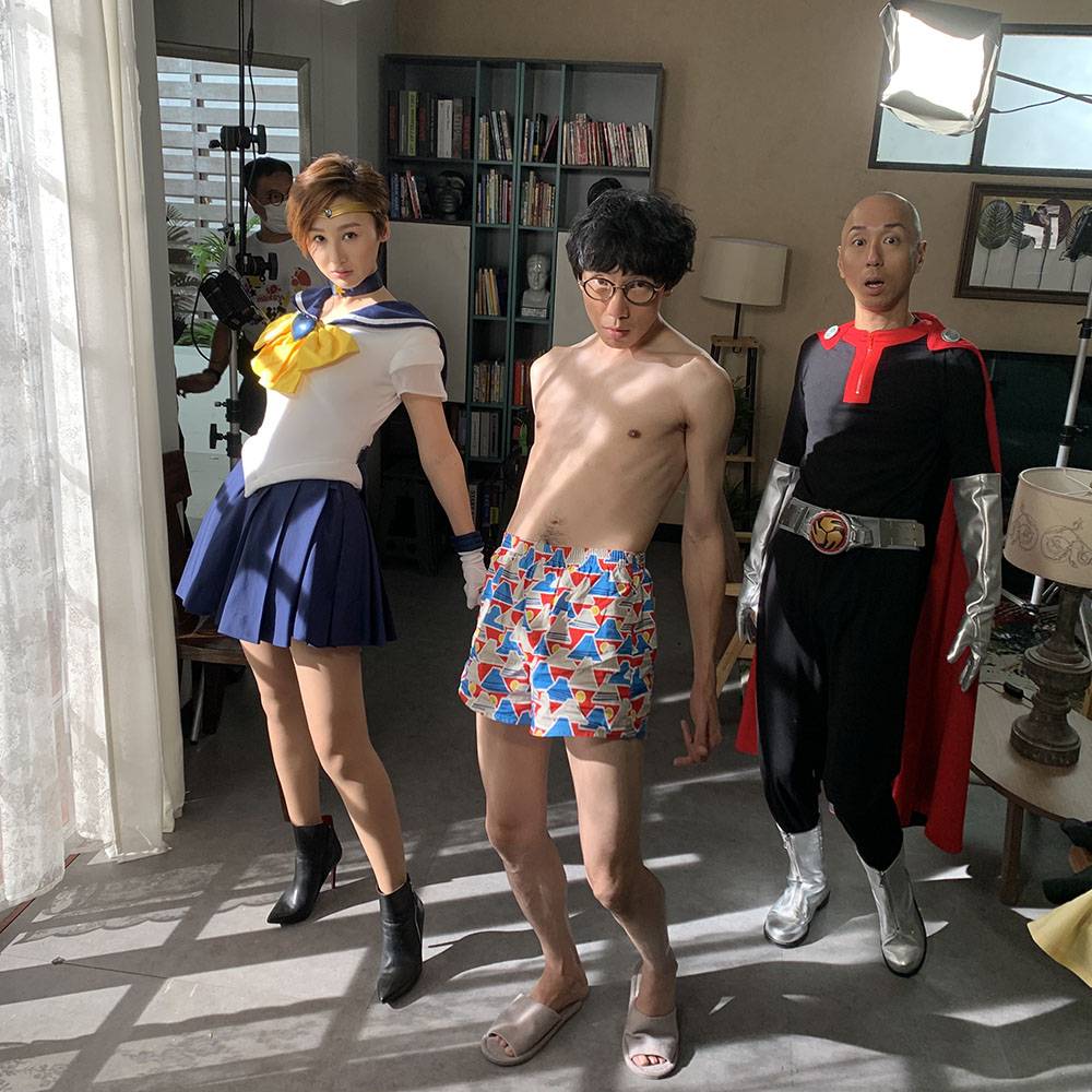 《七公主》中更有半裸同高Ling玩Cosplay的戲份！（圖片來源：TVB劇照）
