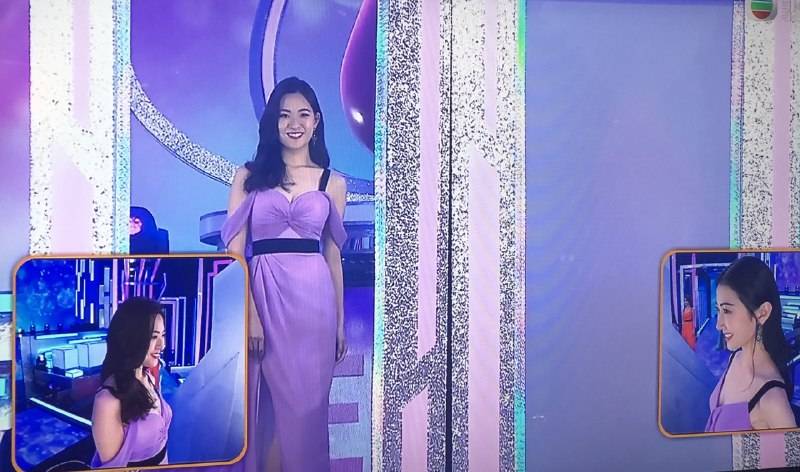 2號陳懿德 (Rachel Chan) （左）成功晉級，7號戴佳敏(Fiona Dai)被淘汰。（圖片來源：《香港小姐2021》截圖）