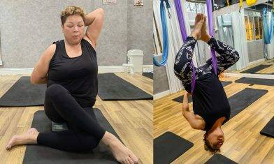 67歲肥媽凌空倒吊做瑜伽   突破自己：我都做到你都做到