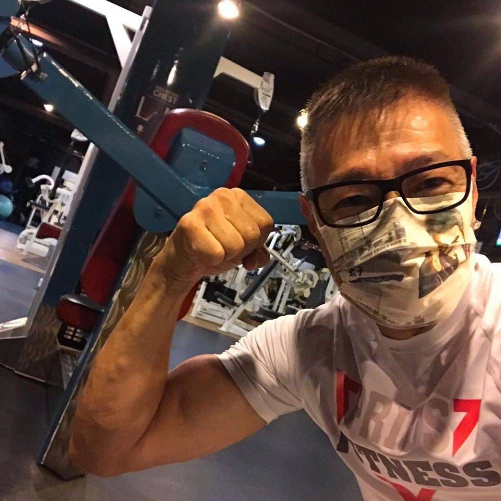 盧惠光近年經常跑步和做Gym來Keep Fit。