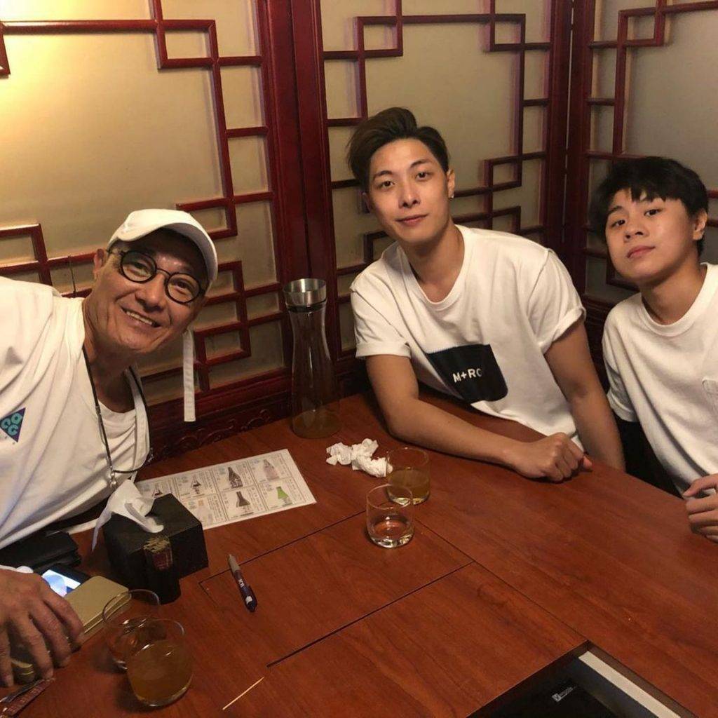 盧惠光不時在社交平台上載與兩名兒子的合照。