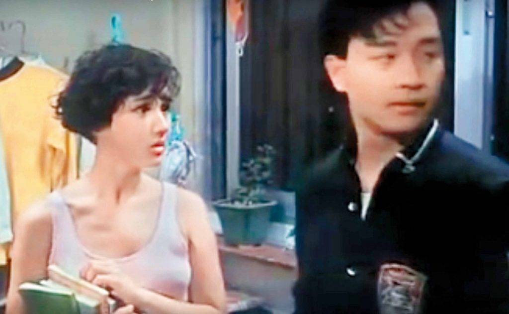 柏安妮 1985年《為你鍾情》飾演張國榮妹妹，青春逼人。