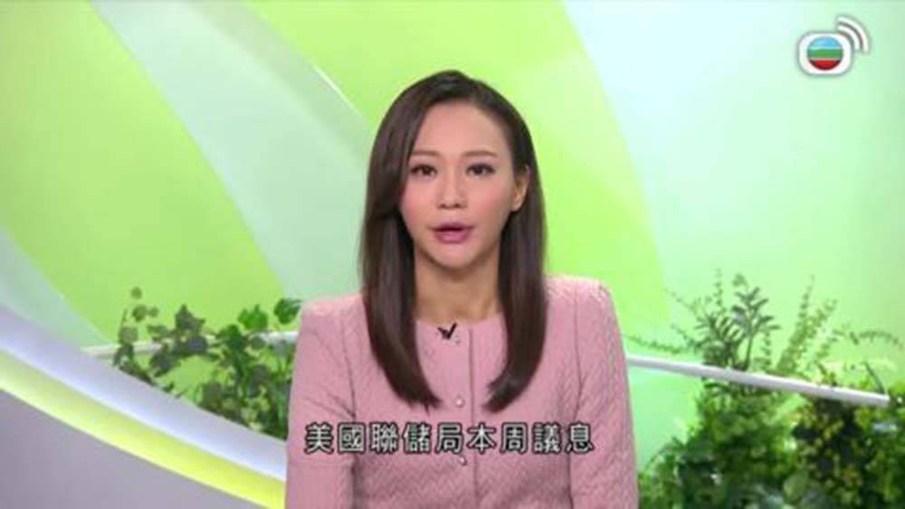 29歲的麥詩敏亦是無綫新聞台首席主播之一，現在更接替李文欣，成為《香港早晨》正式的新聞主播，有望接替「一姐」地位。（圖片來源：《香港早晨》截圖）
