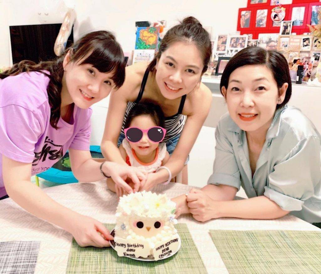 陳宛蔚今年7月曾同囡囡及好友們一齊慶祝39歲生日。
