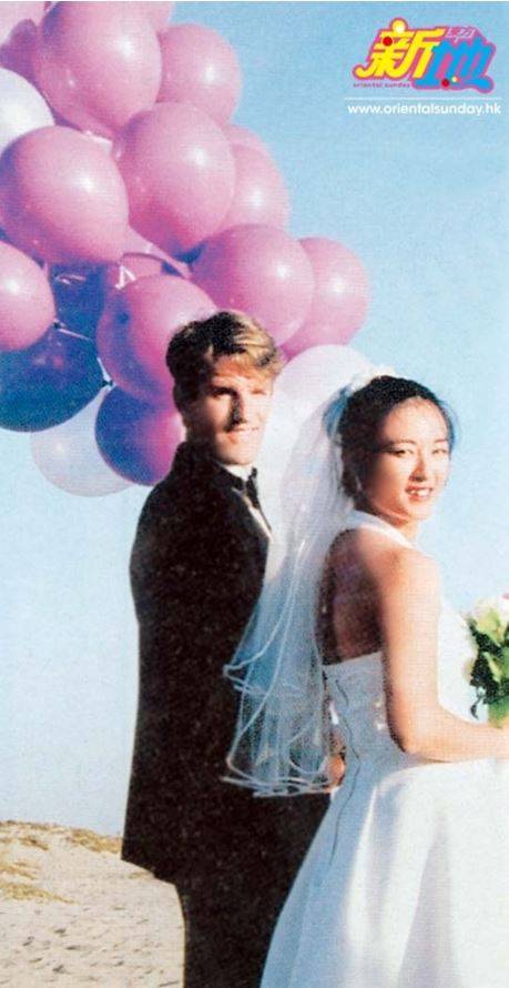 林憤嫻於99年與拍拖多年的美國男友Tom Dupont結婚。（圖片來源：東方新地資料庫）
