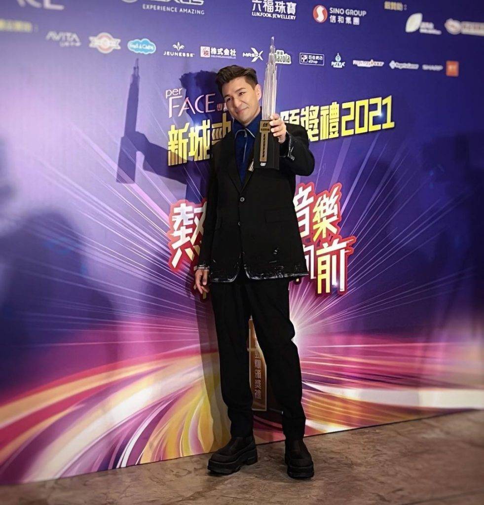 陳展鵬早前在新城勁爆頒獎禮中獲獎。