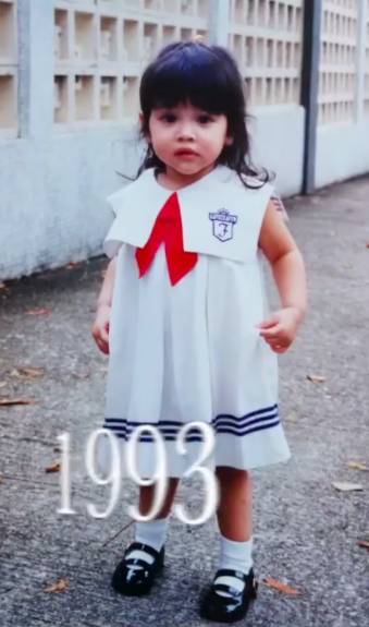 陳凱琳在IG一炮過晒五張得意童年照。