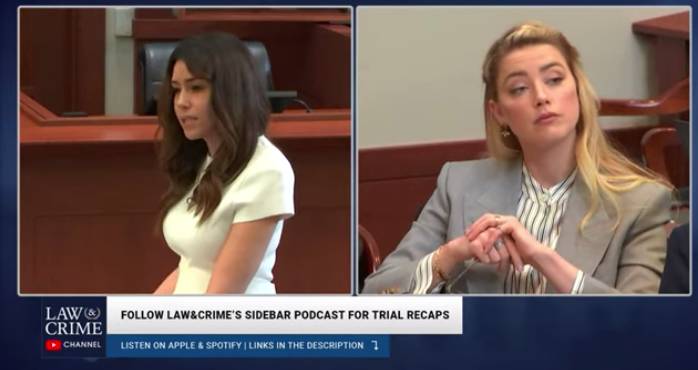 代表Johnny Depp的律師，有「女戰神」之稱的Camille Vasquez指Amber Heard在庭上假哭指控家暴的操作，是人生的代表作。
