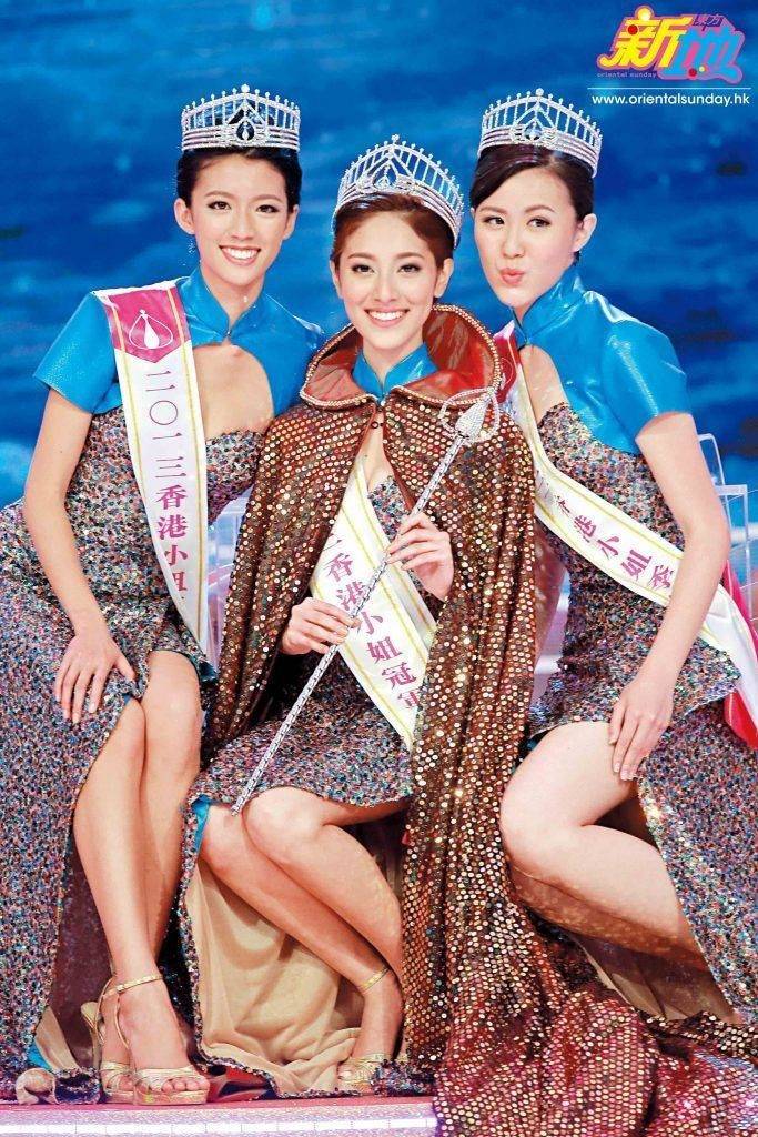 香港小姐 冠軍陳凱琳、亞軍蔡思貝和季軍劉佩玥都有涉足司儀、演戲、廣告嘅工作