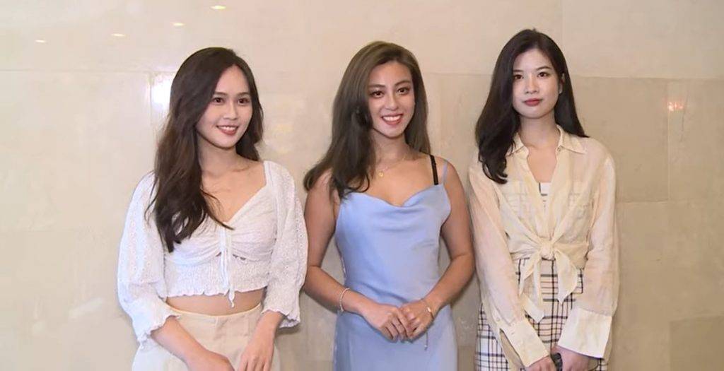 香港小姐2022 香港小姐 左起：「翻版孫藝珍」梁超怡、許子萱和Catherine，各有特色。