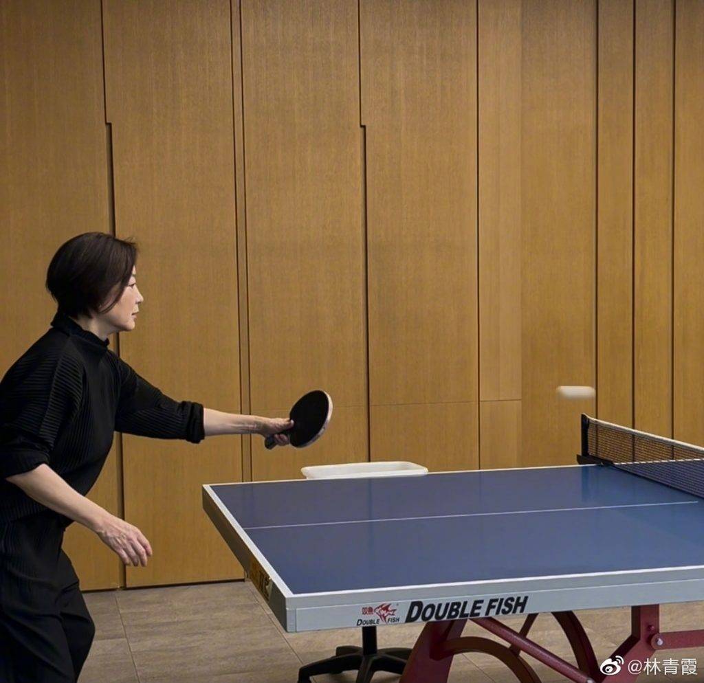林青霞 家中有乒乓球室。