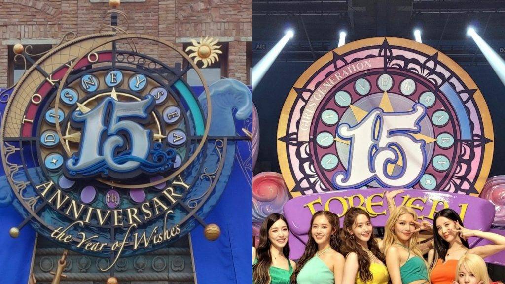 日本網民將少女時代MV內的Logo，以及日本東京迪士尼海洋Tokyo Disney Sea）15周年logo對比，幾乎如出一轍。