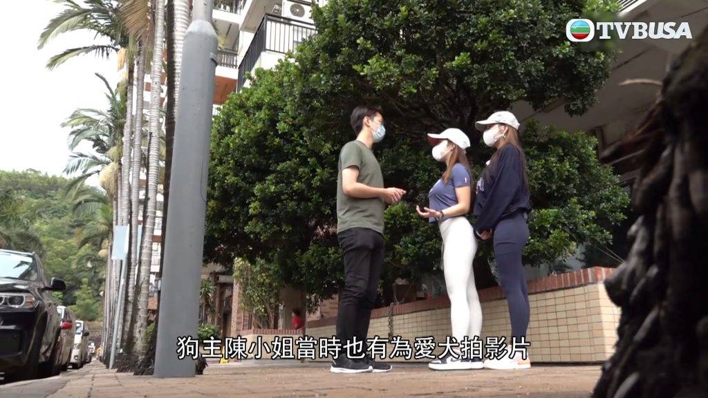 東張西望 事主陳小姐與妹妹就狗仔意外接受《東張西望》訪問。