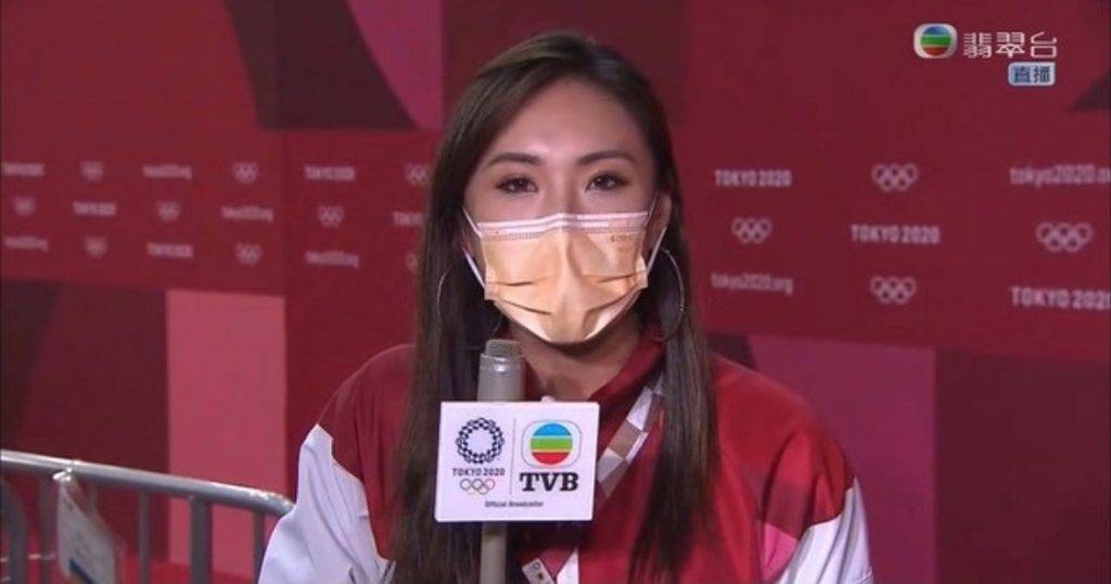 無綫 陳約臨代表無綫去日本採訪奧運，最後竟在直播訪問期間失控向張家朗示愛。