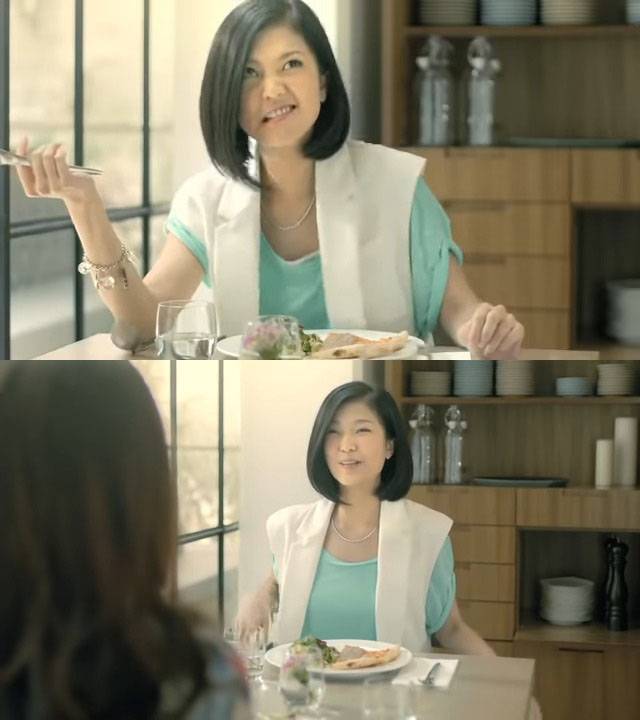 中年好聲 賈名媛 邱芷微2014年因拍攝紙巾廣告為人熟悉，更被網友封為「紙巾妹」。