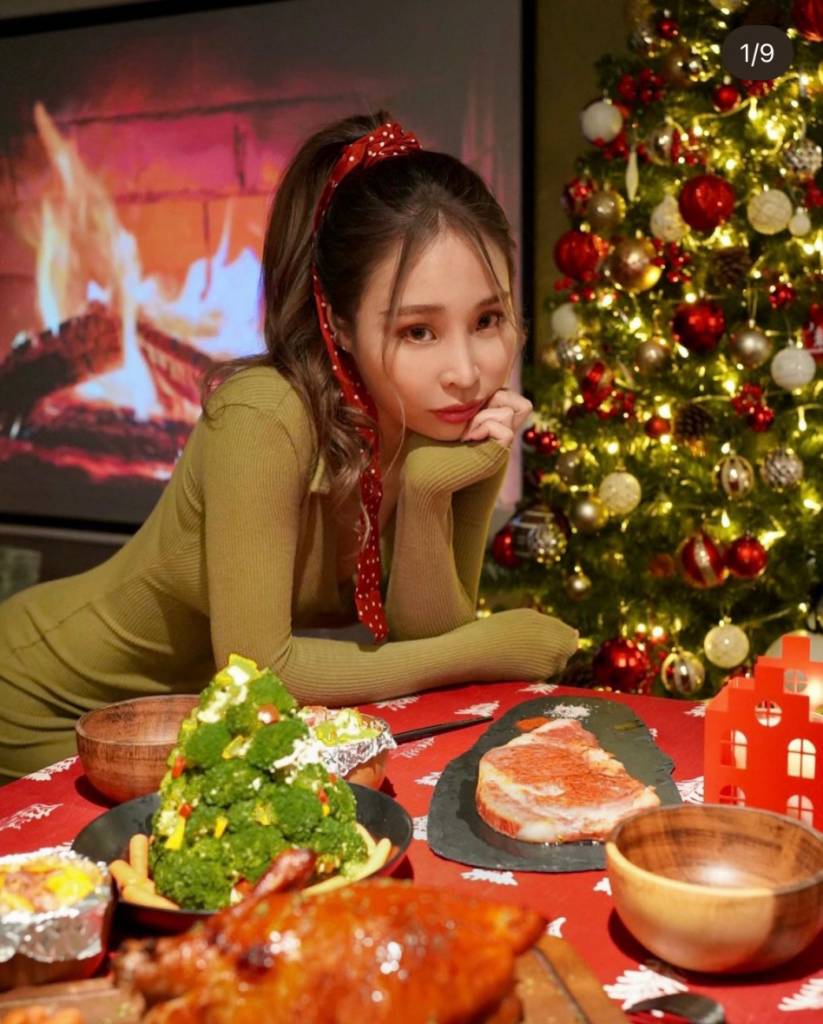 icy吳國幸 正妹 Icy聖誕大餐吃極也可以保持這樣好身材。
