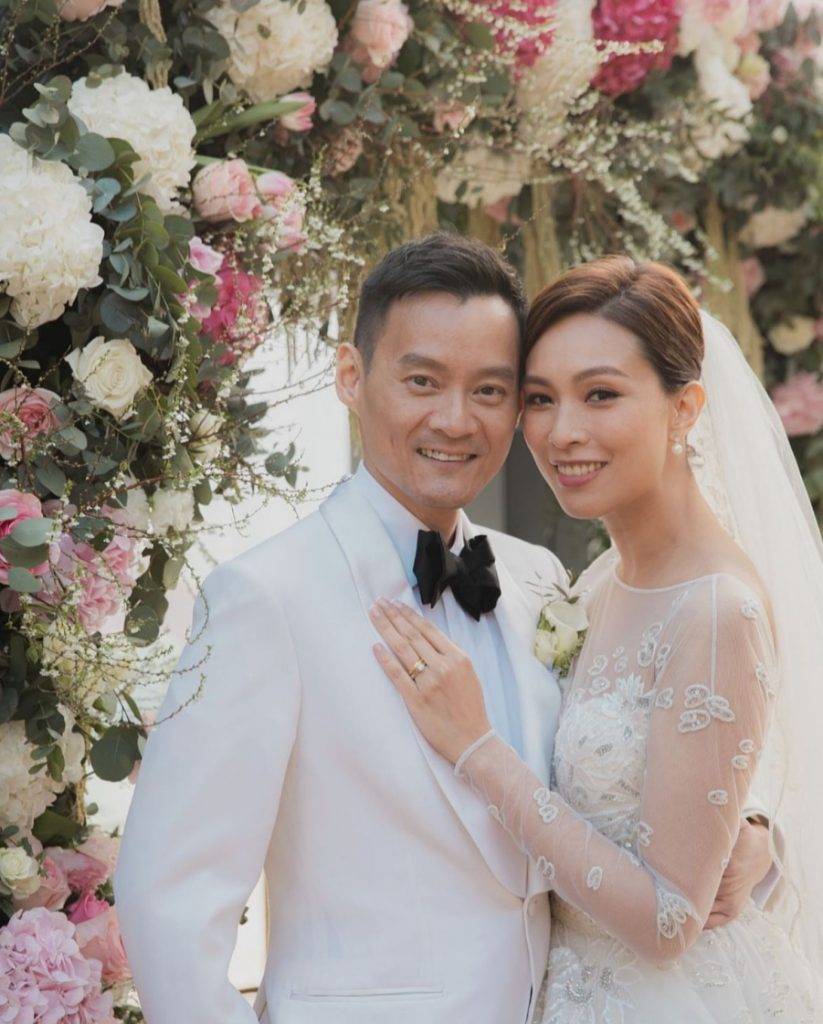 洪欣 朱慧敏2021年跟心臟科專科醫生陳良貴成婚。