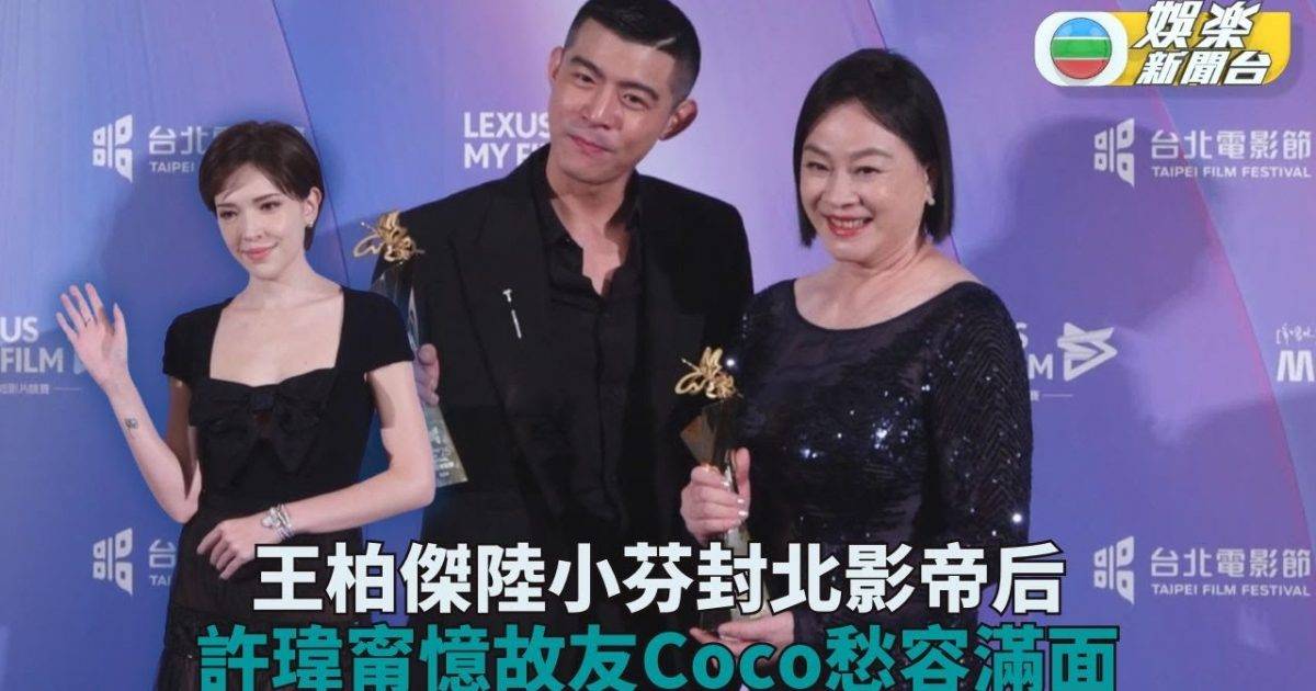 台北電影頒獎禮｜王柏傑首封影帝激動爆粗 陸小芬息影廿年復出即封