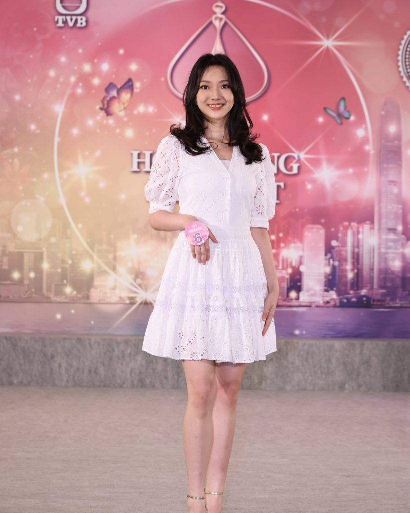 香港小姐2023 大比拼 胡睿涵6號）身高175.5cm，為17位佳麗之中最高。