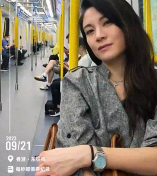 廖碧兒 廖碧兒在小紅書分享自己搭港鐵的影片。