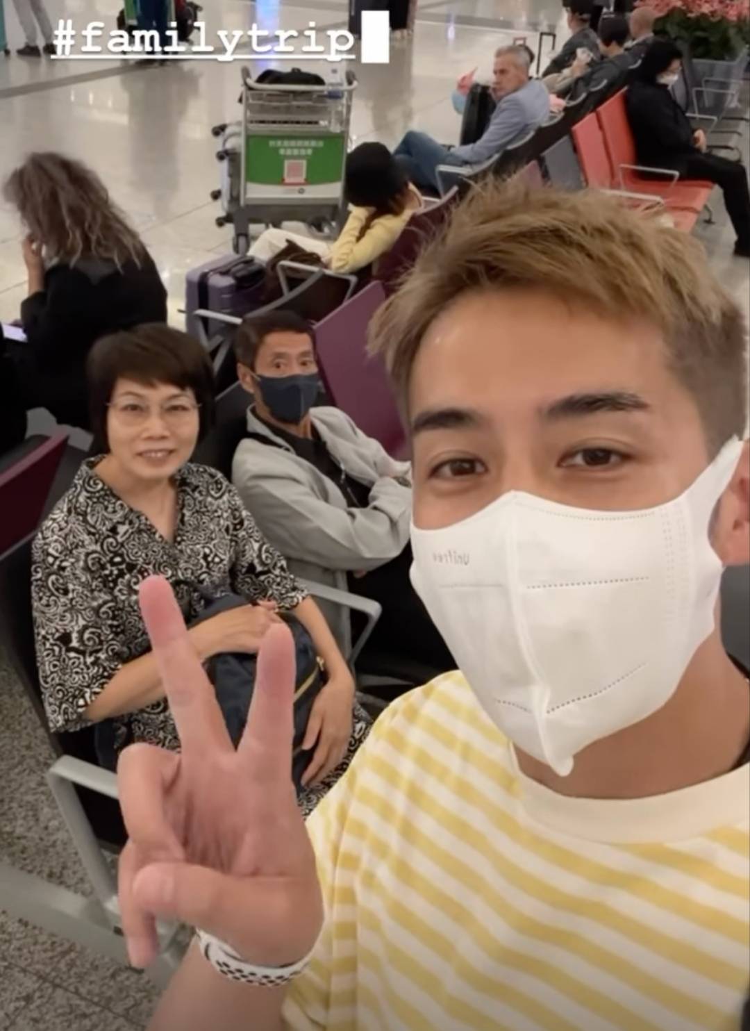 黃靜藍 李日朗和家人一起飛到泰國，原來係去布吉旅行。