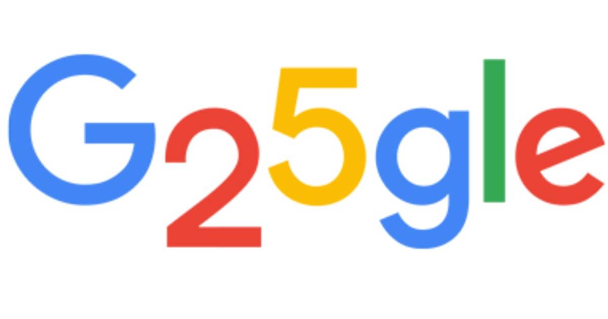 google 25 生日 doodle plt