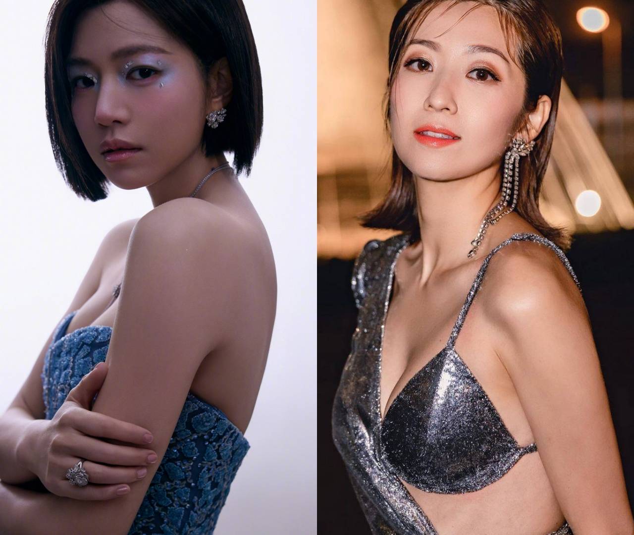 陈妍希 有网民指现年40岁的陈妍希新造型劲似42岁的Yoyo陈自瑶。