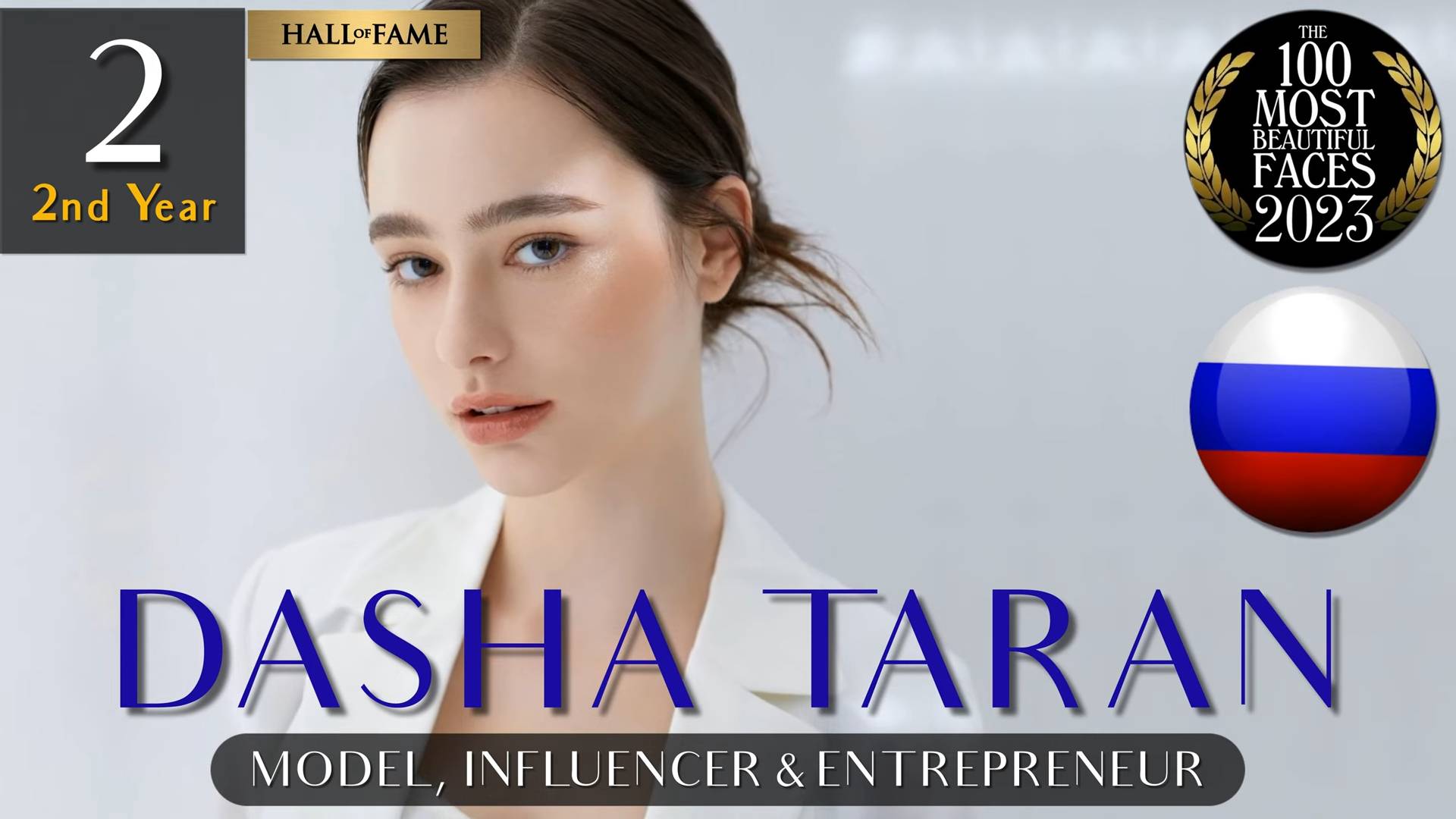 百大美女 排行榜 俄罗斯模特儿Dasha Taran。