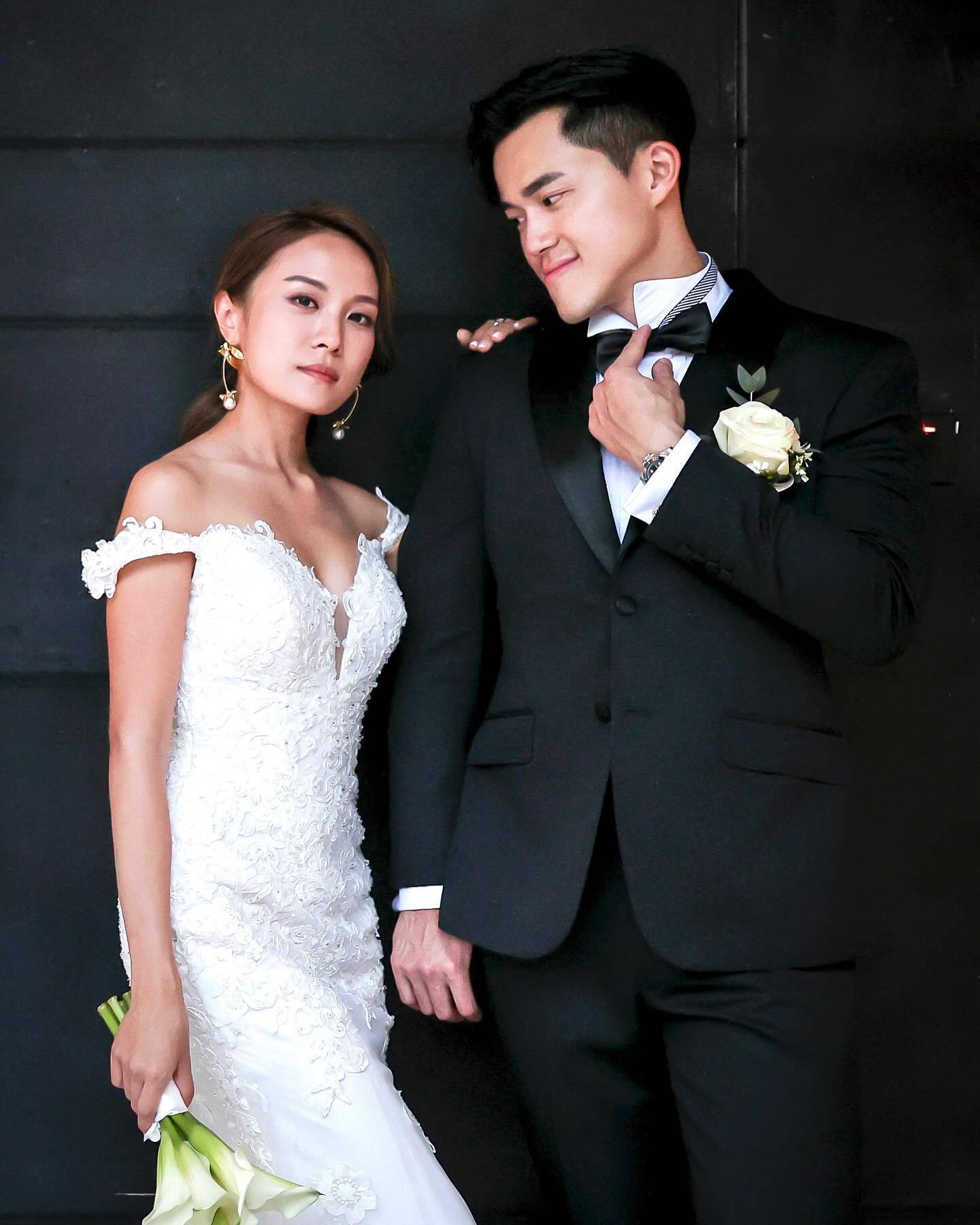丘静雯 丘静雯去年10月嫁给了拍拖5年的男友阿枫，升呢做幸福人妻。