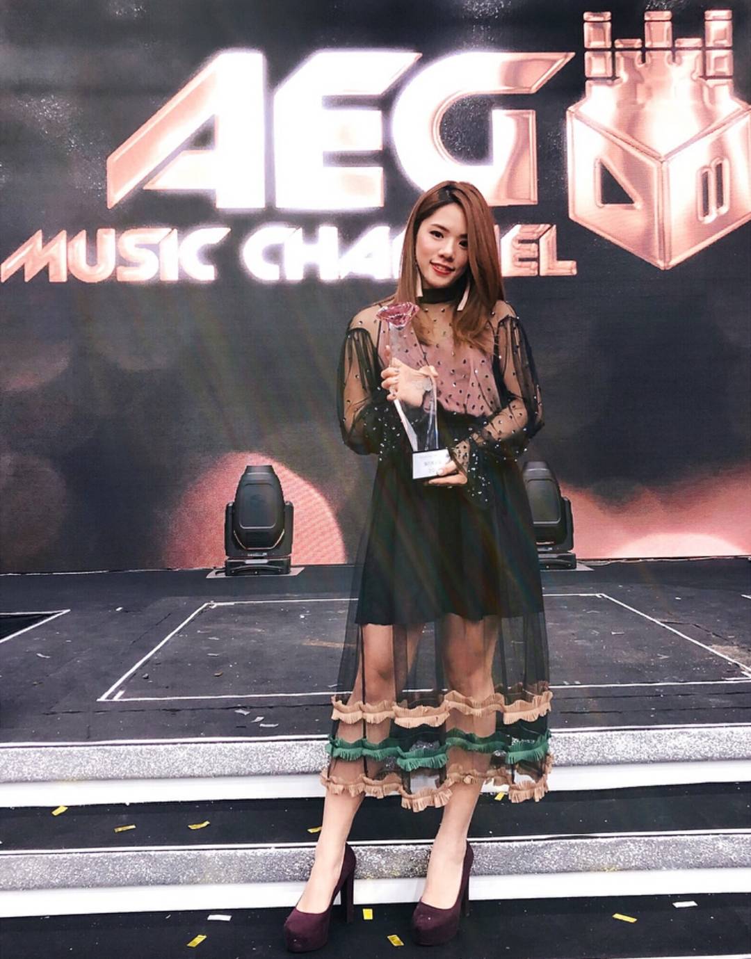 中年好声音2 2017年林若盈曾获得AEG Music Channel的新人奖。