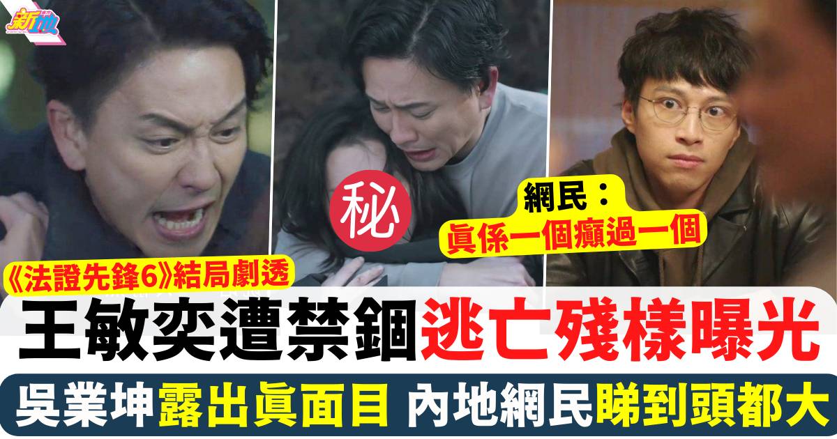 法證先鋒6 結局劇透｜寶英禁錮一年逃亡殘樣曝光 吳業坤露出真面目