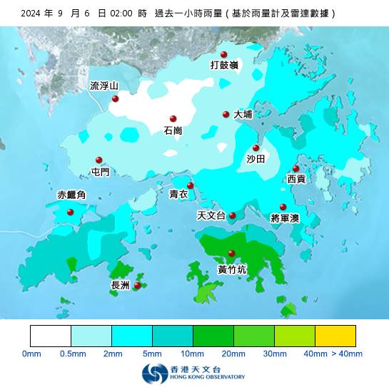 黃雨警告現正生效！天文台最新暴雨消息