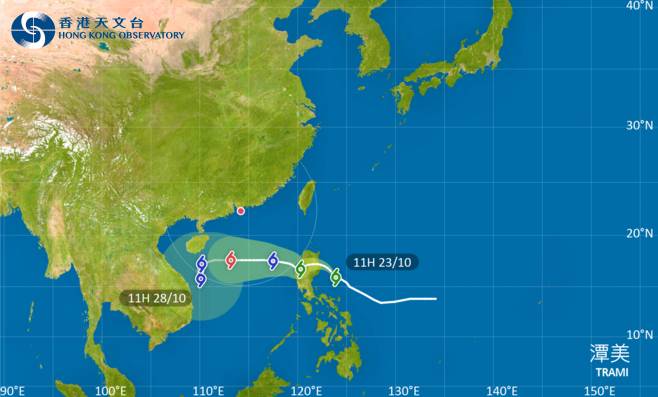 外遊注意！颱風潭美影響呂宋 最新路徑圖/航班資訊/旅遊保險一文睇