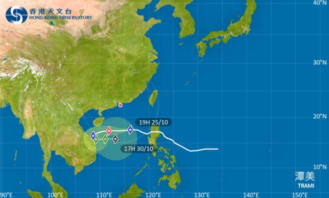 外遊注意！颱風潭美影響海南島 最新路徑圖/航班資訊/旅遊保險一文睇