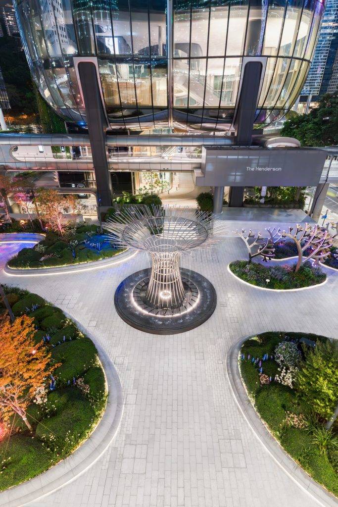 恒地與康文署攜手合作，將香港全新地標、恒地超甲級商業項目The Henderson旁邊的琳寶徑休憩花園。（圖片來源：恒地提供）