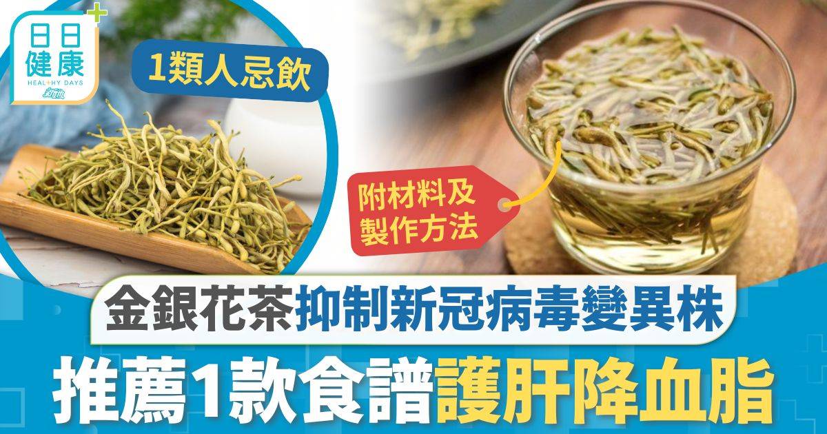 新冠肺炎 變異株 金銀花茶｜抑制新冠病毒變異株 推薦1款金銀花茶食譜 拆解4大功效護肝降血脂