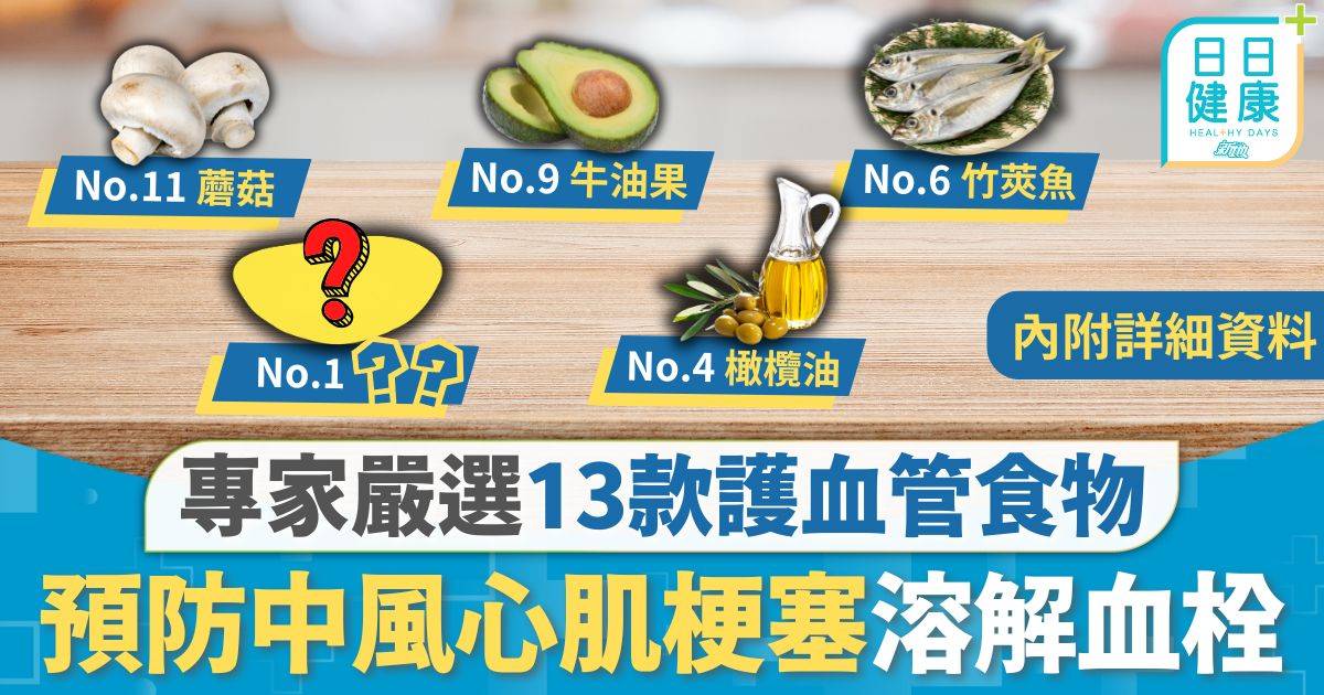 13款防高血壓食物 高血壓｜全港190萬人有高血壓 專家嚴選13款護血管食物 預防中風心肌梗塞溶解血栓