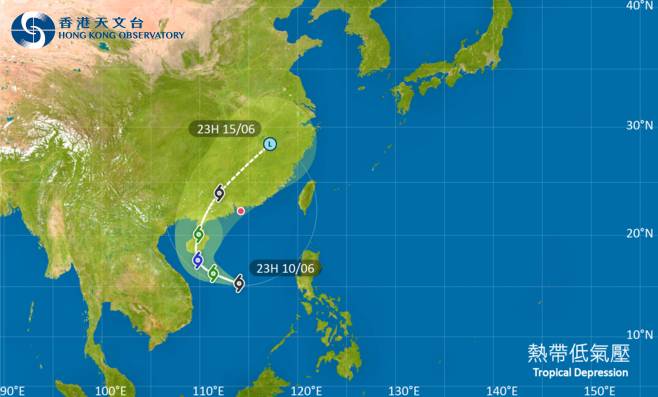 ｜天文台於上午12時40分發出一號戒備信號！最新動態颱風路徑及風力預測